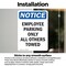 Signmission Employee Parking Only All Others Towed OSHA Notice Sign, Vinyl Decal, 3.5in W x 5in L, 2PK OS-2PACK-NS-D-35-V-11957 - alternate 2